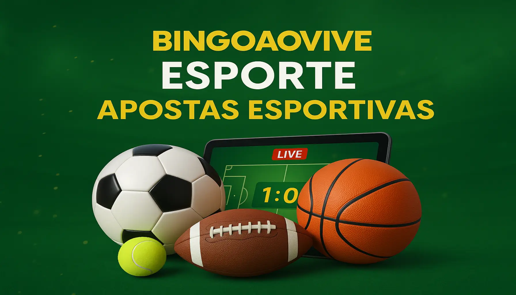Aposte em apostas esportivas no cassino online BINGOAOVIVE